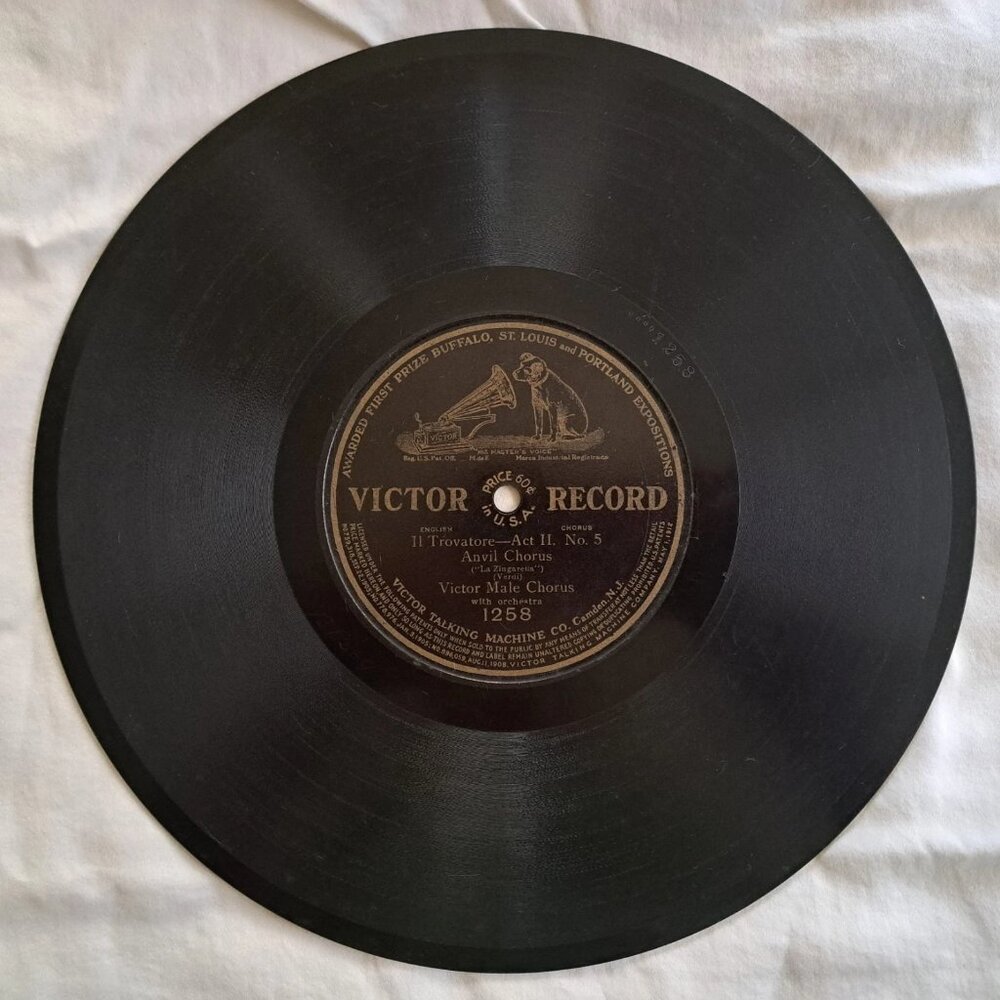 VICTOR Record 78 rpm 1258 TROVATORE ACT 2 Anvil Chorus